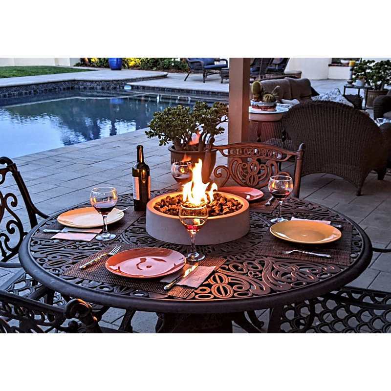 Fire Topper Stone Propane Outdoor Tabletop Fireplace & Reviews Wayfair